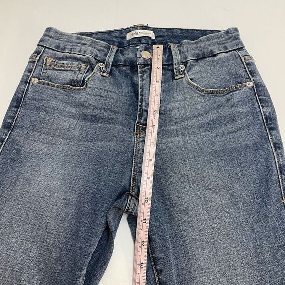 Good American Split Hem Crop Jeans Style GLCSS103T Size 2 /26 - Picture 6 of 11